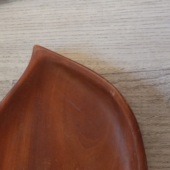 Vintage Mahogany Frank Cardozo Leaf Serving Tray - Picture 2 of 4